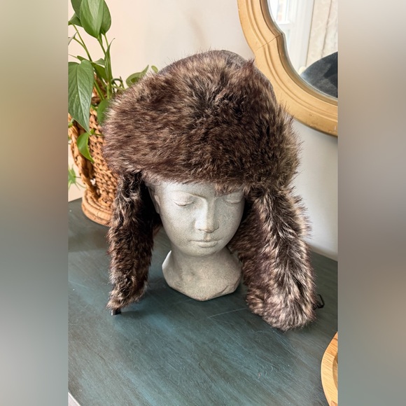 Dakota Other - Dakota Dan Faux Fur Trapper hat, Ushanka or bomber-style hat. 28” circumference.